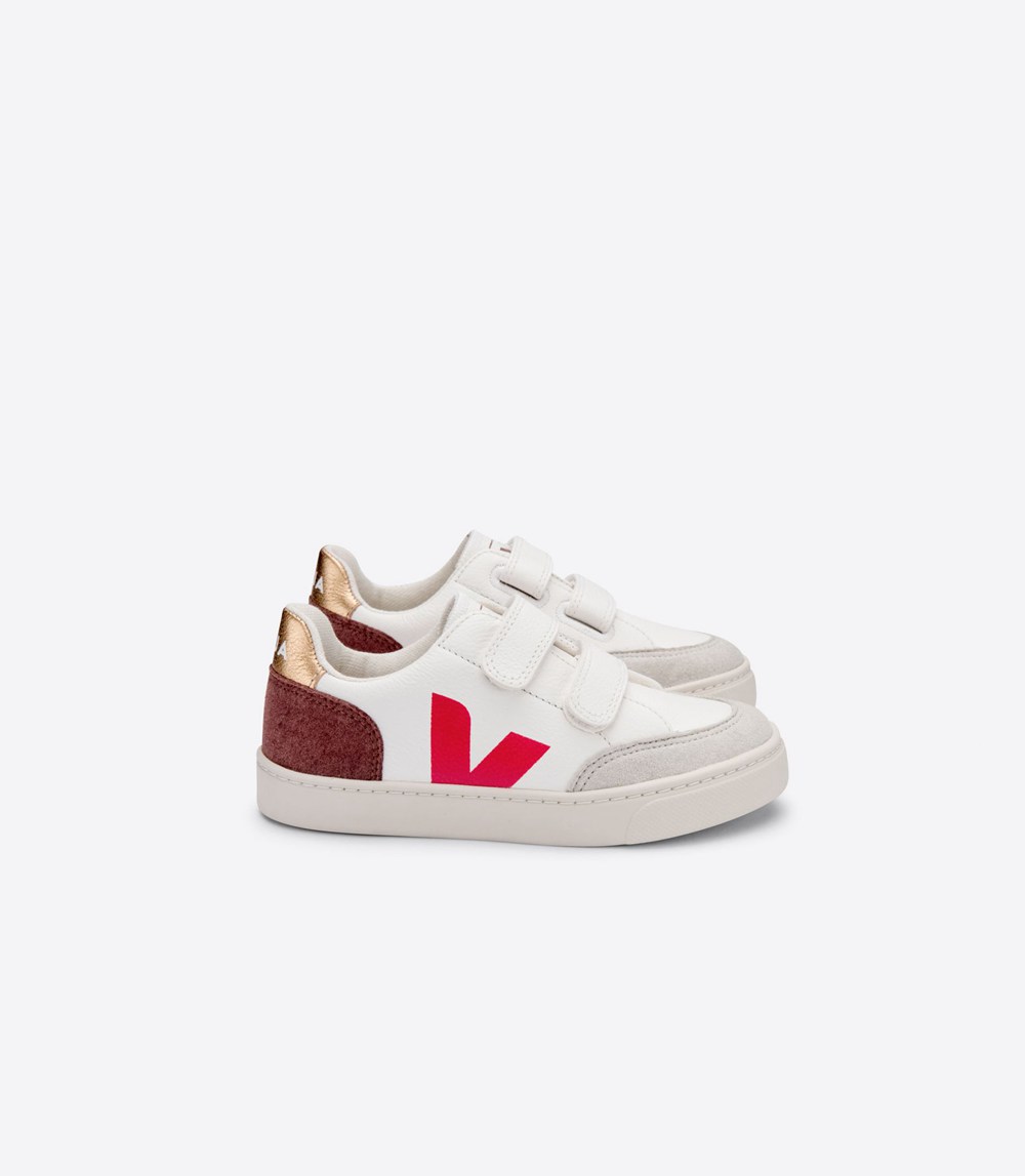 Veja Sneakers Kids - V-12 Velcro Chromefree - White - 1260EOFJN